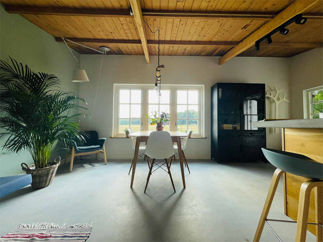 Boshuisje Speuld woonkamer
